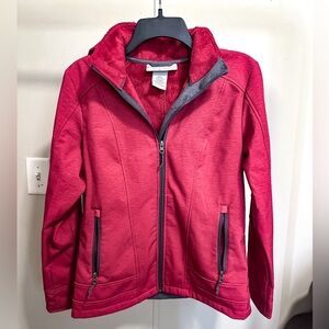 Free Country Red Soft Shell Zip Up Jacket size small